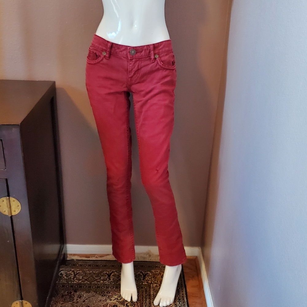 MEK DNM Brighton Cigarette burgundy jeans 27